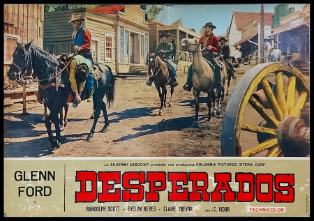1943 * Movie Playbill "Desperados - Evelyn Keyes, Randolph Scott" Adventure (B)