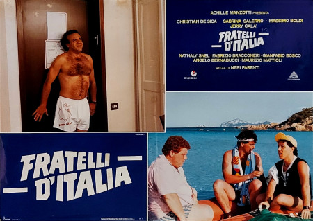 1989 * Movie Playbill "Fratelli d'Italia - Jerry Calà, Christian De Sica" Comedy (B+)