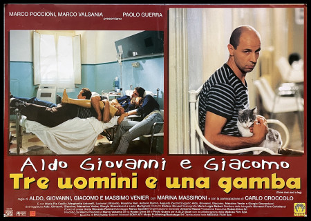 1997 * Movie Playbill "Tre Uomini e una Gamba - Marina Massironi, Giacomo Poretti, Aldo Baglio, Giovanni Storti" Comedy (B)