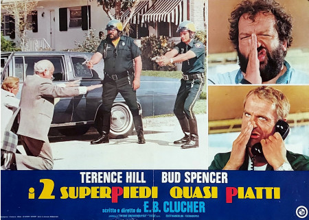 1977 * Movie Playbill "I Due Superpiedi Quasi Piatti - Bud Spencer, Terence Hill, David Huddleston" Comedy (B+)