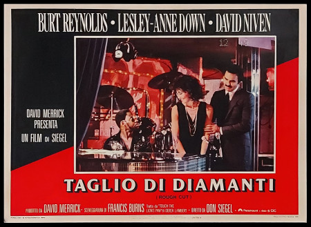 1980 * Movie Playbill "Taglio di Diamanti - Burt Reynolds, David Niven" Detective Story (B)