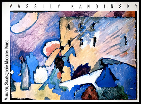 1980ca * Poster Art Original "Vassily Kandinsky - Munchen Staatsgalerie Moderner Kunst" Italy (B-)