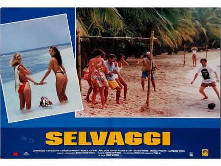 1995 * Movie Playbill "Selvaggi - Ezio Greggio, Leo Gullotta, Franco Oppini" Comedy (B)