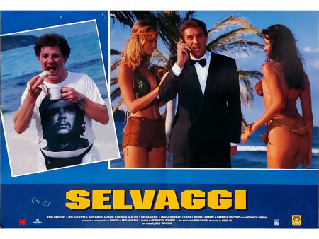 1995 * Movie Playbill "Selvaggi - Ezio Greggio, Leo Gullotta, Franco Oppini" Comedy (B)