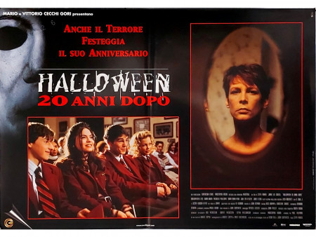 1998 * Movie Playbill "Halloween - 20 Anni Dopo - Jamie Lee Curtis, Michelle Williams" Horror (B+)