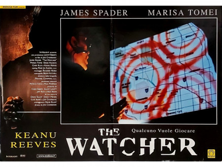 2000 * Movie Playbill "The Watcher - Keanu Reeves, Marisa Tomei, James Spader" Thriller (B)