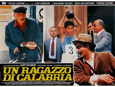 1987 * Movie Playbill "Un Ragazzo di Calabria - Gian Maria Volonté, Diego Abatantuono" Comedy (A-)