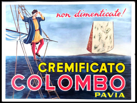 1960ca * Poster Original "Cremificato Colombo Pavia - Gorgonzola" Italy (B+)