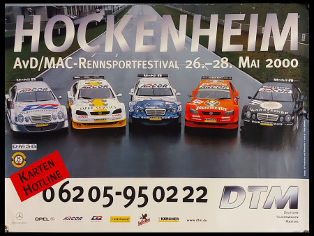 2000 * Poster Original "Hockenheim DTM - Foto Wilhem" Germany (B+)