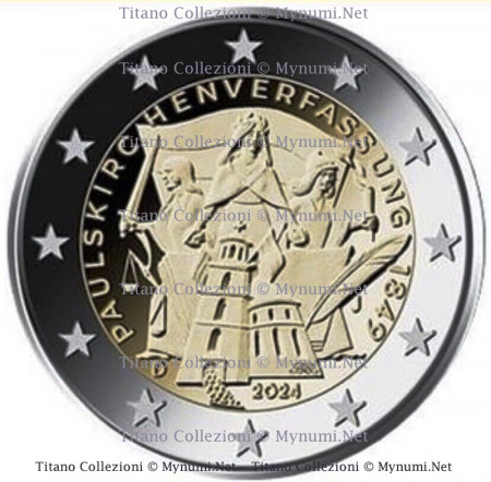 2024 * 2 Euro GERMANY "Frankfurt Constitution of 1849" UNC