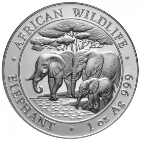 2013 * 100 Shillings 1 OZ Somalia Elephant