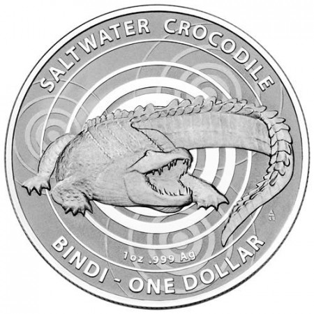 2013 * Silver dollar 1 OZ Australia Crocodile Bindi