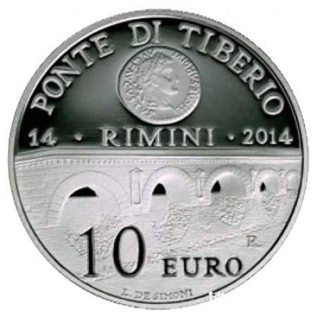 2014 * 10 silver euro SAN MARINO Bridge of Tiberius