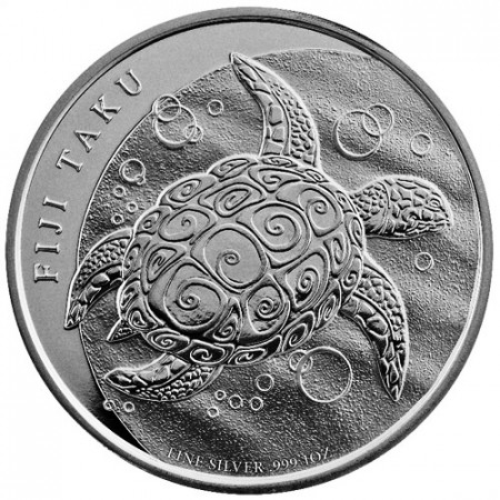 2013 * Fiji 2 silver dollars TAKU turtle
