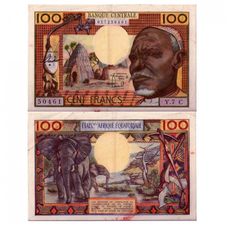 1963 * Banknote Equatorial Africa States 100 francs EF