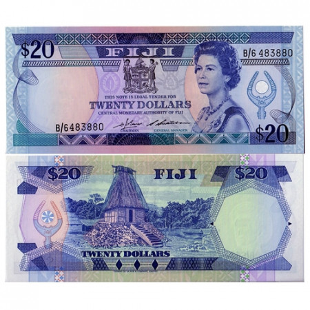 1986 * Banknote Fiji 20 dollars UNC