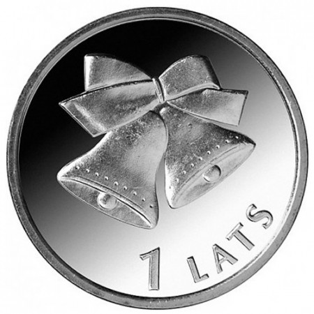 2012 * 1 Lats Latvia Christmas Bells