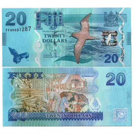 2012 * Banknote Fiji 20 Dollars "Macgillvray Bird" (p117a) UNC