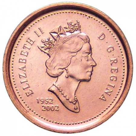 2002 * 1 cent Canada Golden Jubilee of Queen