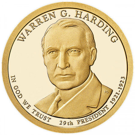 2014 * 1 Dollar United States "Warren G. Harding - 29th" UNC