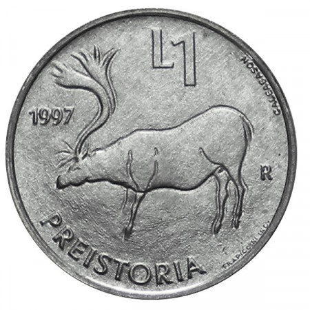 1997 * 1 Lira San Marino "The Arts – Prehistoric" (KM 359) UNC