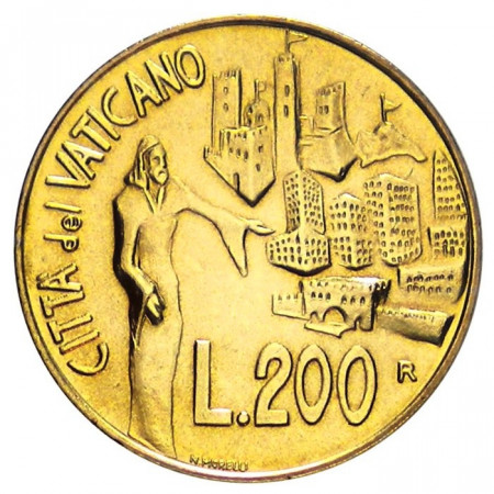 1991 * 200 lire Vatican John Paul II Jesus leaves the city