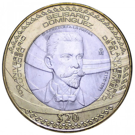 2013 * 20 pesos Mexico Belisario Dominguez