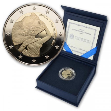 2014 * 2 euro MALTA 1964 50th Independence PROOF