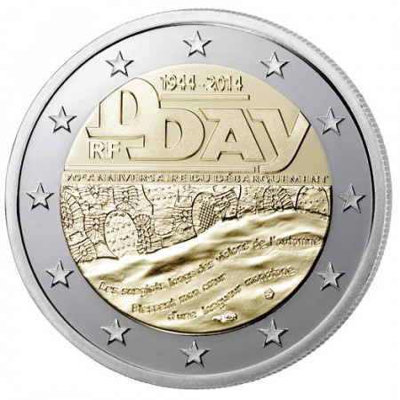 2014 * 2 euro FRANCE 70th D-Day Normandy landings