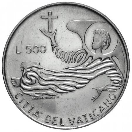 1969 * 500 silver lire Vatican Paul VI Angel BU