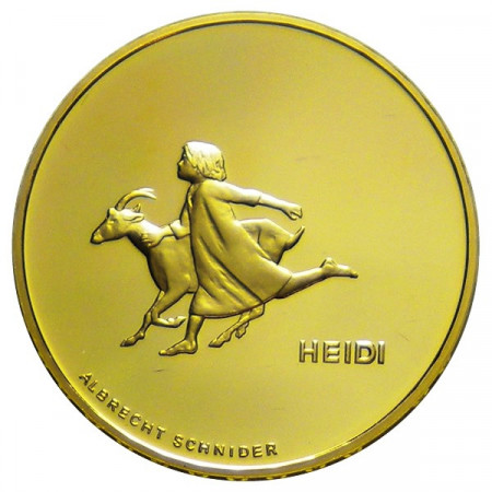 2001 * 50 Francs gold Switzerland "Heidi"