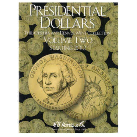 Whitman Folder Presidential Dollars Harris Brand P,D vol II