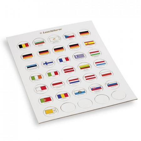 Flag chips suitable for 2 euro caps * LIGHTHOUSE