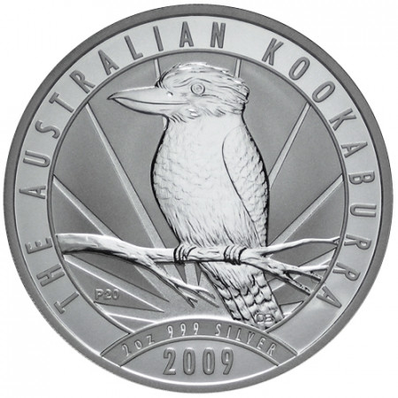 2009 * 2 silver dollar 2 OZ Kookaburra Australia