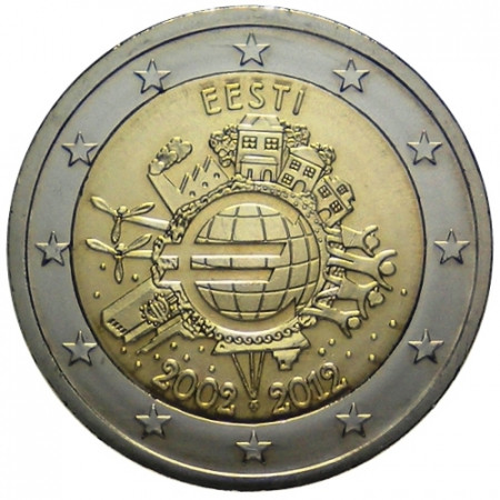 2012 * 2 euro ESTONIA 10th Anniversary euro