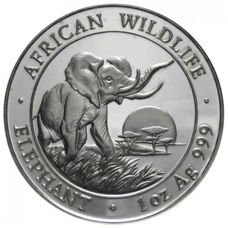 2010 * 100 Shillings 1 OZ  Somalia Elephant