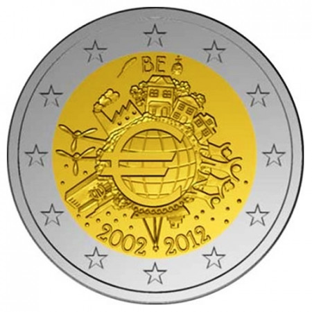 2012 * 2 euro BELGIUM 10th Anniversary euro