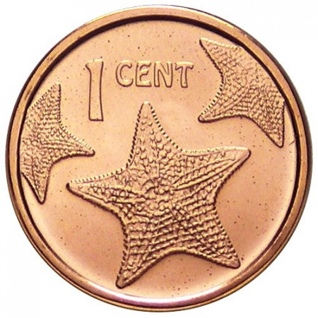 2009 * 1 cents Bahamas Starfish