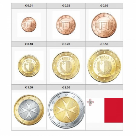 2012 * Series 8 coins euro MALTA