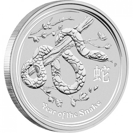 2013 * Silver dollar 1 OZ Year of the Snake Australia