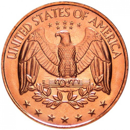 2012 Copper round United States Copper medal Coat of arms