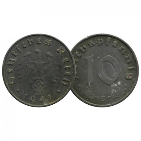 1941 E * 10 Reichspfennig GERMANY "Third Reich" (KM 101) VF