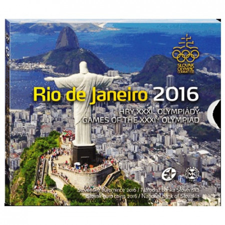 2016 * SLOVAKIA Official Euro Coin Set "Olympiad Rio de Janeiro '16" BU