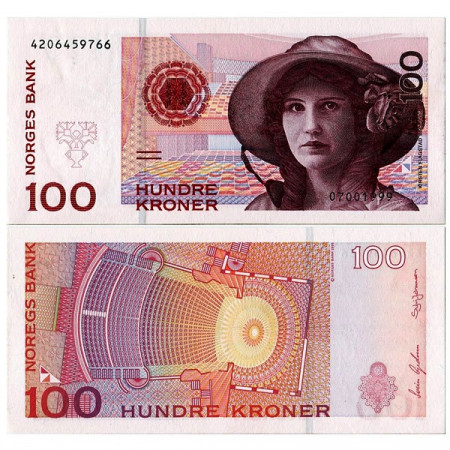 1999 * Banknote Norway 100 Kroner “K Flagstad” (p47b) UNC