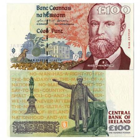 1996 * Banknote Ireland Eire 100 Pounds "C Stewart Parnell" (p79a) UNC