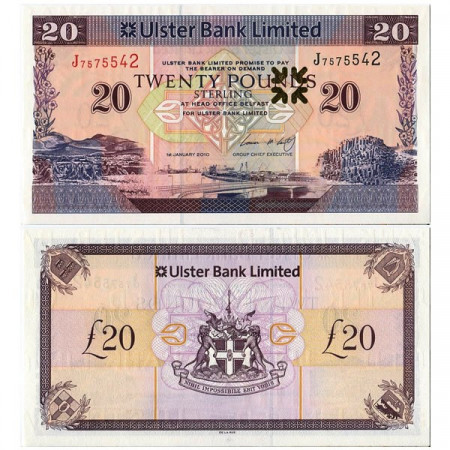 2010 * Banknote Northern Ireland 20 Pounds "Ulster Bank" (p342) UNC