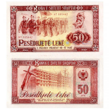 1976 * Banknote Albania 50 Leke (p45a) UNC