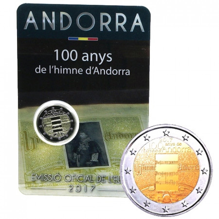 2017 * 2 Euro ANDORRA "100 Anthem of Andorra" BU