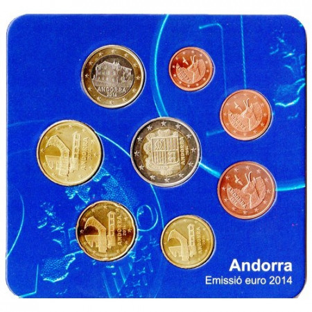 2014 * ANDORRA Official Euro Coin Kit "Residents" UNC