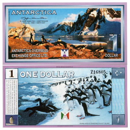 1999 * Banknote Antarctica 1 ant.dollar UNC